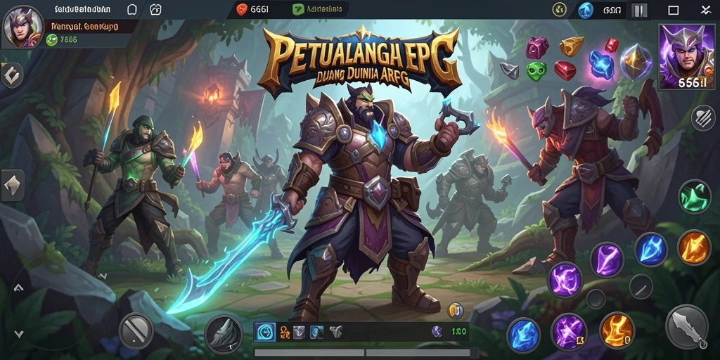Tampilan gameplay ARPG yang mengesankan dan mendebarkan.