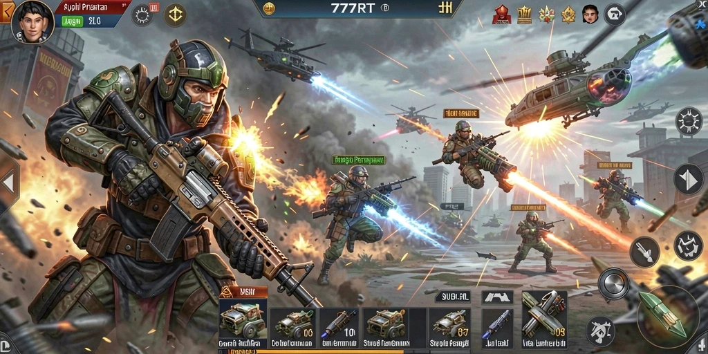 Tampilan gameplay 777RT yang menegangkan dan penuh strategi.