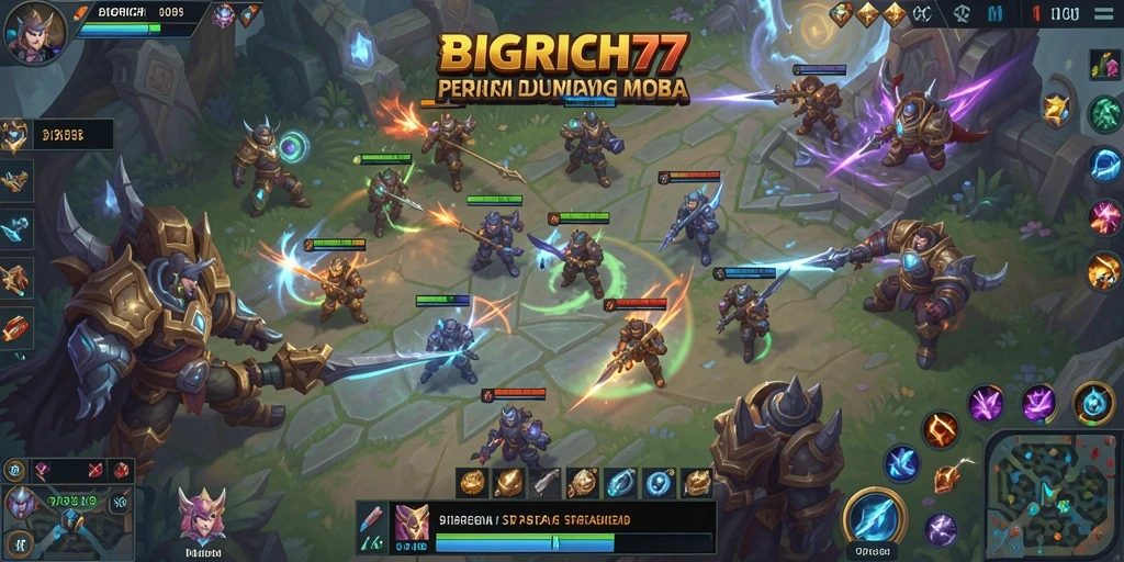Tangkapan layar epic dari gameplay <strong>BIGRICH77</strong> yang menampilkan pertempuran seru.