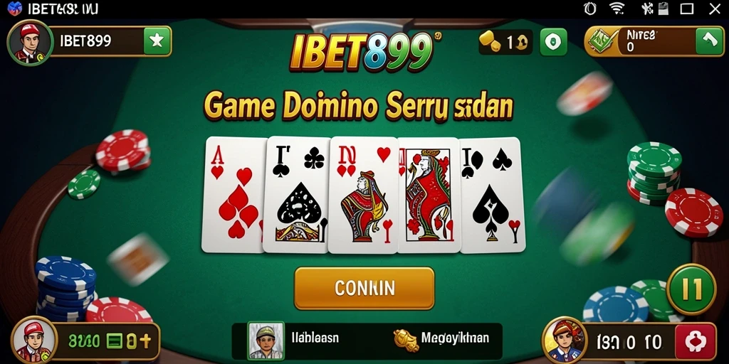 Tampilan permainan domino yang seru dan menantang di IBET899.