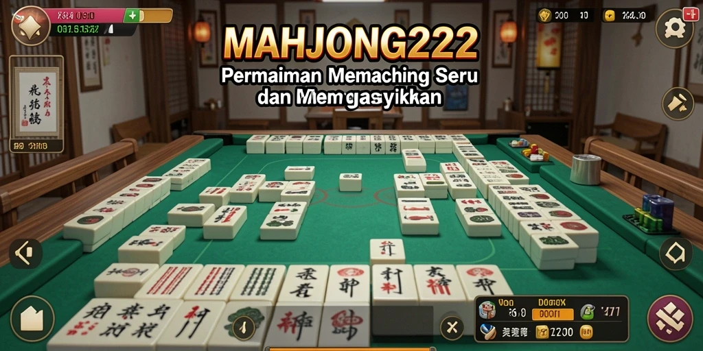 Tampilan gameplay MAHJONG222 yang menarik saat memancing.