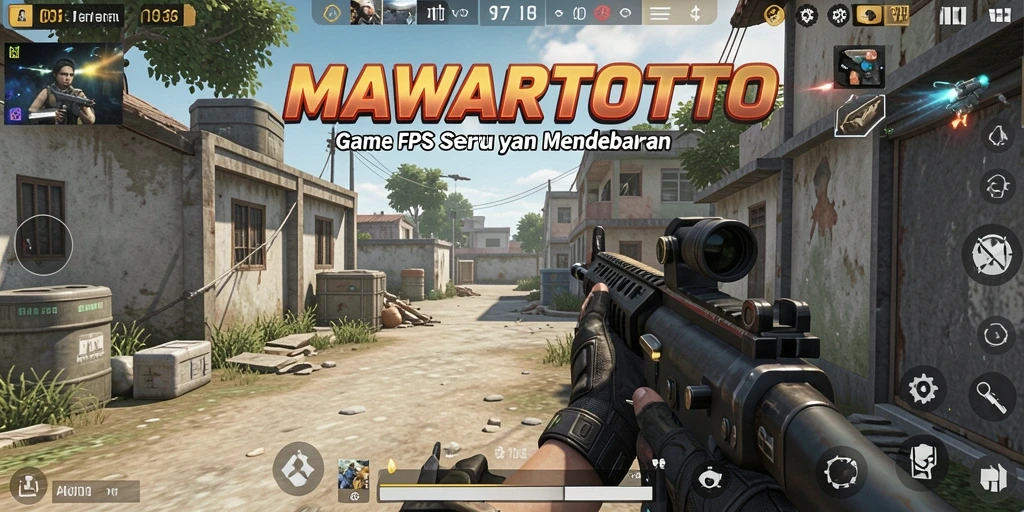 Tangkapan layar gameplay MAWARTOTO menampilkan aksi pertempuran FPS yang mendebarkan.