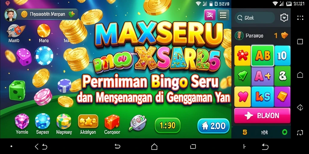 Tampilan gameplay seru di MAXSERU, nikmati keseruan Bingo.