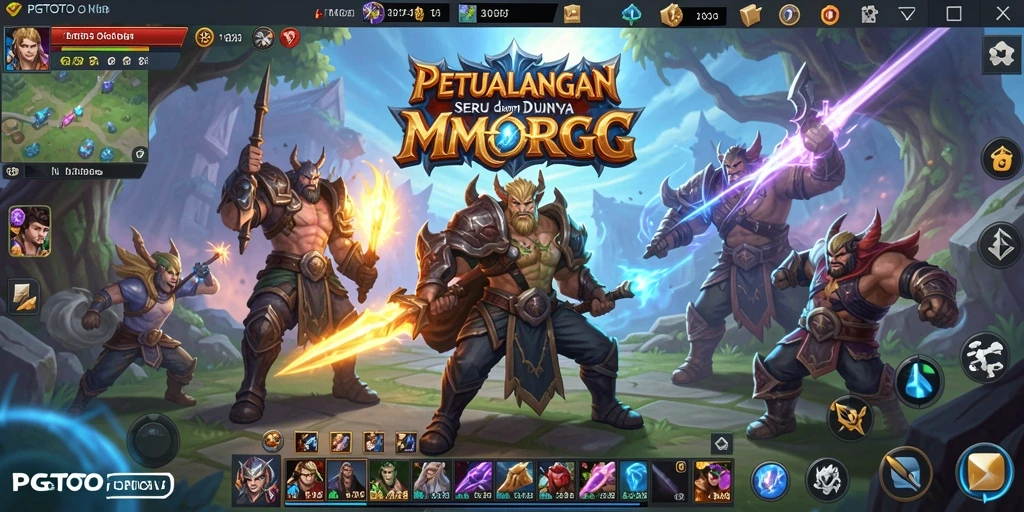 Tampilan gameplay menarik dari PGTOTO dalam dunia MMORPG.