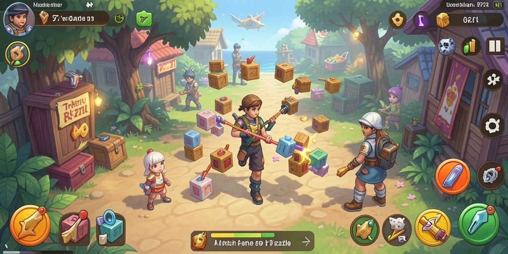 Tampilan gameplay menarik dari PP7 dengan teka-teki seru.