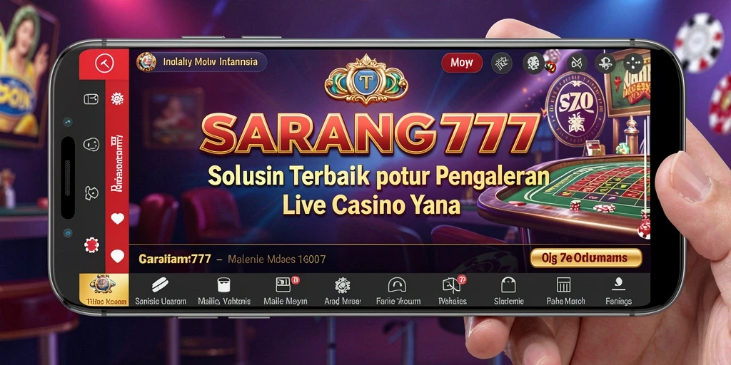Screenshot gameplay SARANG777 menampilkan dealer dan pemain berinteraksi secara langsung.
