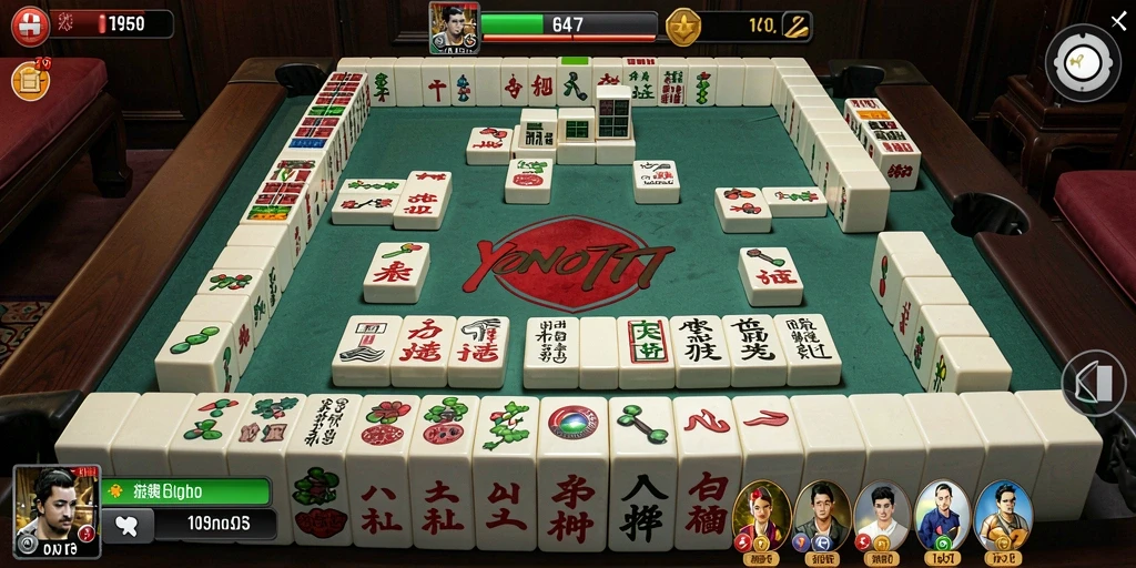 Screenshot gameplay YONO777 dengan tampilan Mahjong yang menarik.